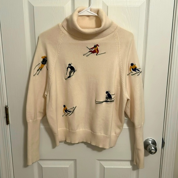 Alp N Rock Sweaters - ALP-N-ROCK ISABELLE SWEATER Embroidered Skiers .worn once . Excellent condition